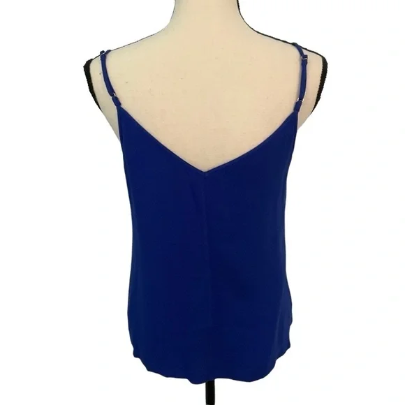 Lilly Pulitzer Lela Cami Top in True Royal Blue Size S Gold Embroidered - Picture 6 of 11